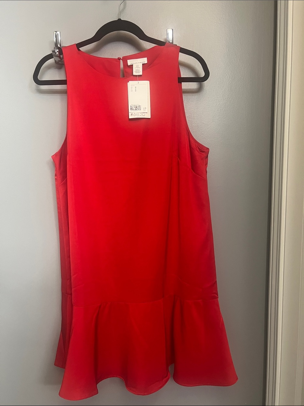 H&M Red Sleeveless Ruffle-Hem Dress - Picture 2 of 3